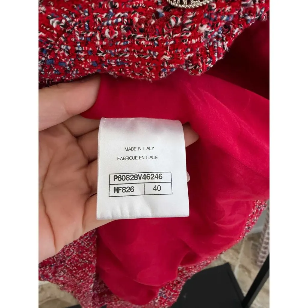 Chanel La Petite Veste Noire Tweed Jacket MultiColor Tweed Very good - Model View
