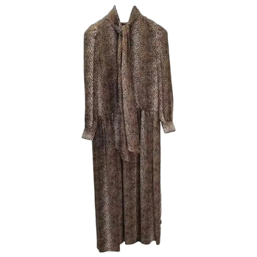 Celine Silk Dress MultiColor Silk Very good - Front View