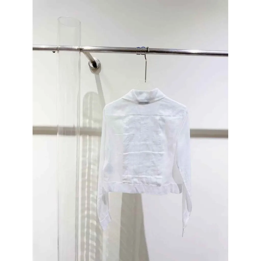 Chanel White Cotton Top White Cotton Very good - Back View