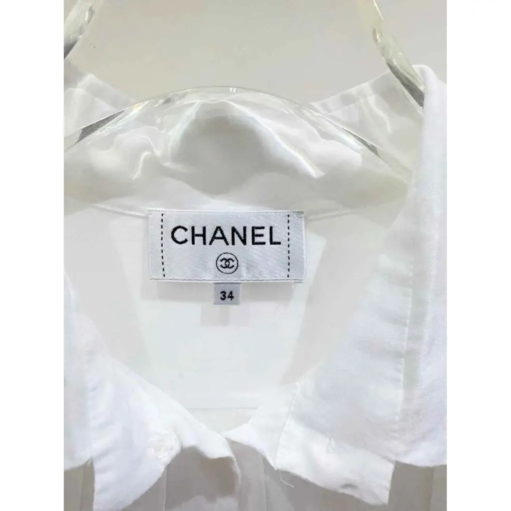 Chanel White Cotton Top White Cotton Very good - Inside View
