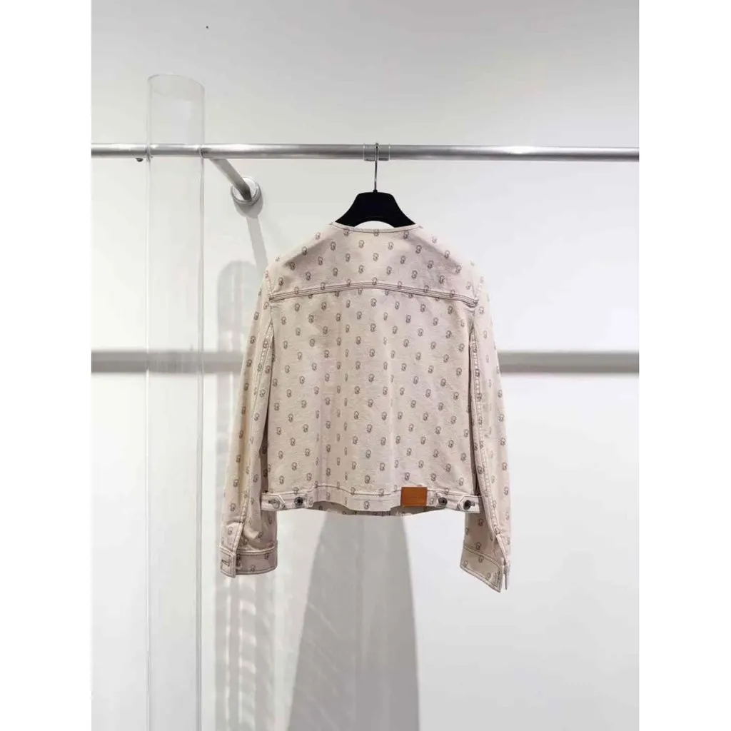 Hermes Beige Cotton Jacket Beige Cotton Very good - Back View
