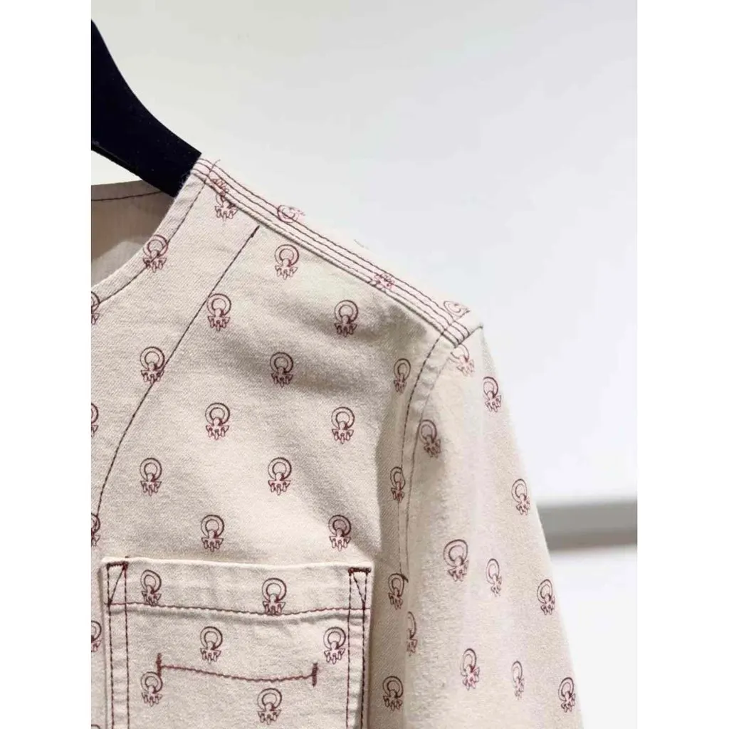 Hermes Beige Cotton Jacket Beige Cotton Very good - Model View