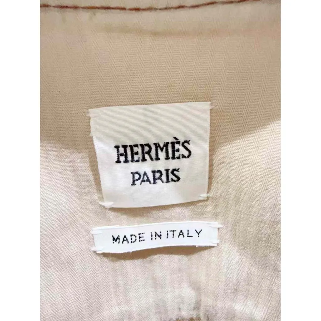Hermes Beige Cotton Jacket Beige Cotton Very good - Box View