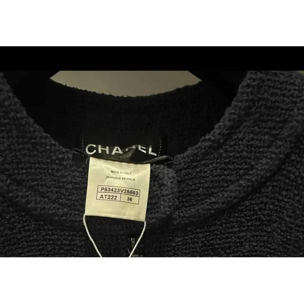 Chanel Navy Cotton Jumpsuit Navy Cotton Very good - Inside View