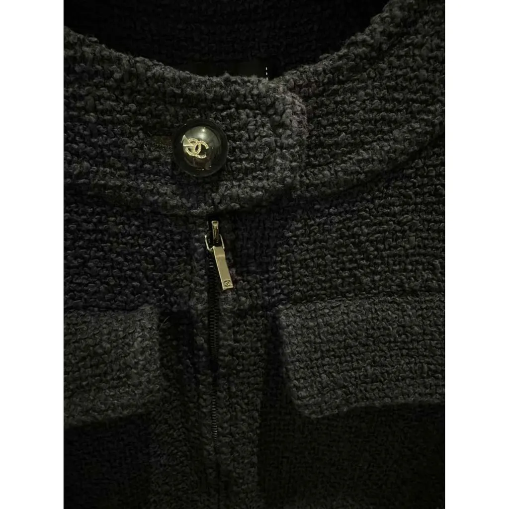 Chanel Navy Cotton Jumpsuit Navy Cotton Very good - Model View