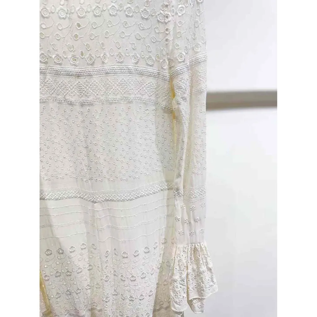 Saint Laurent White Cotton Dress White Cotton Very good - Inside View