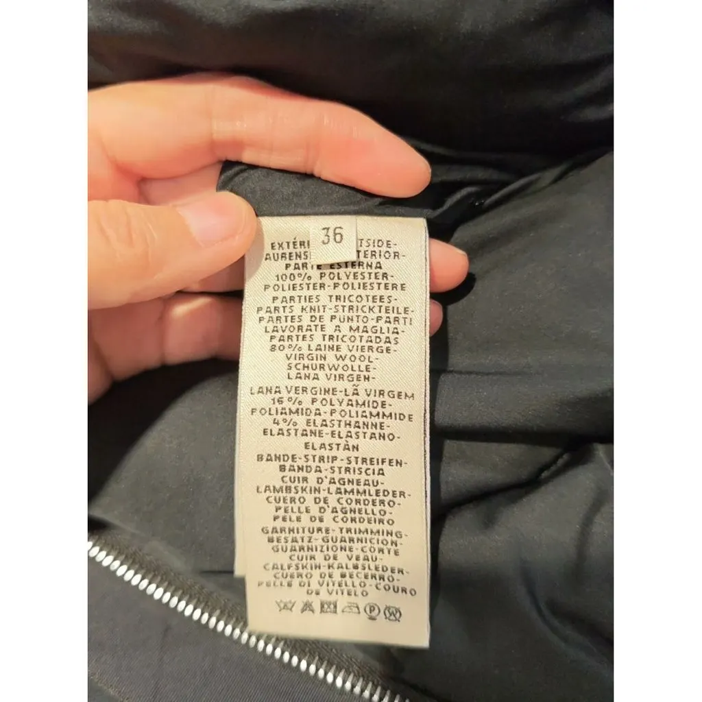 Hermes Black Polyester Coat Black Polyester Good - Box View