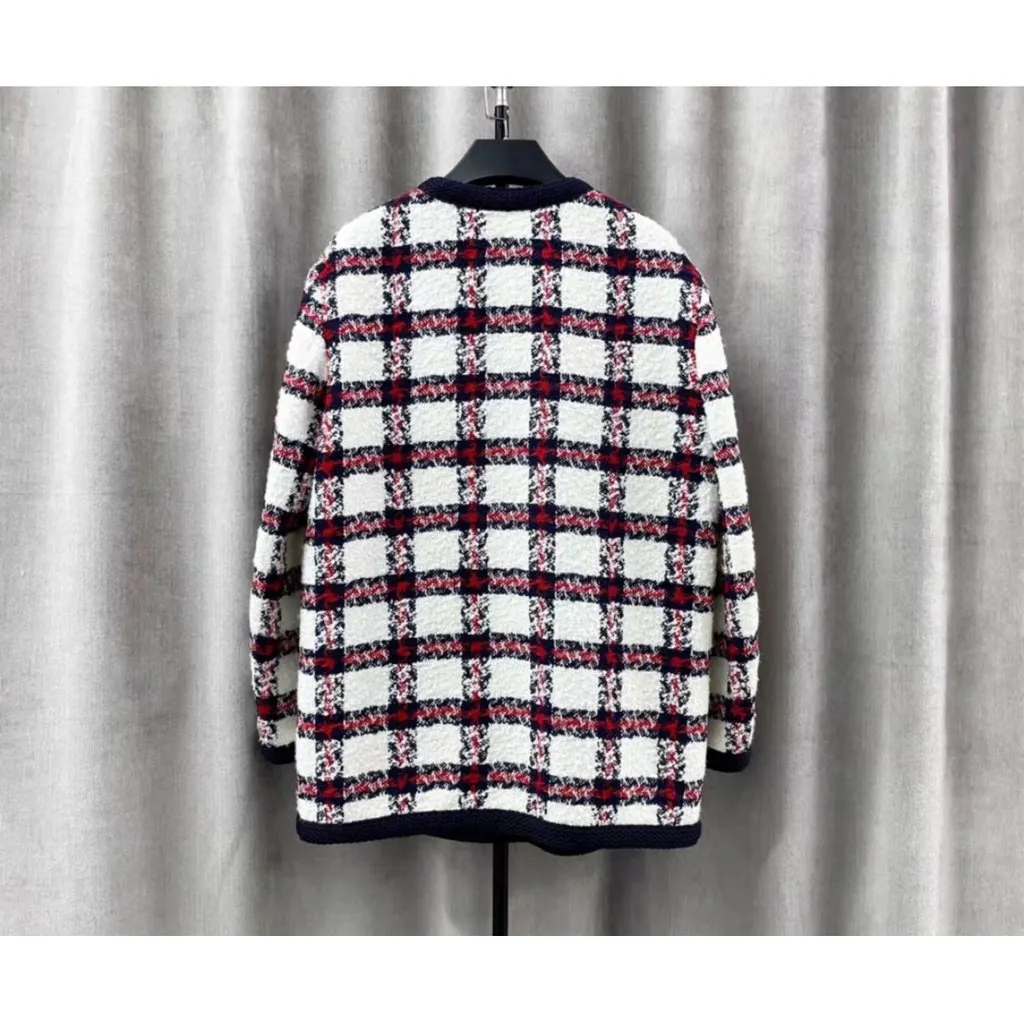 Gucci Wool Coat MultiColor Wool Very good - Back View