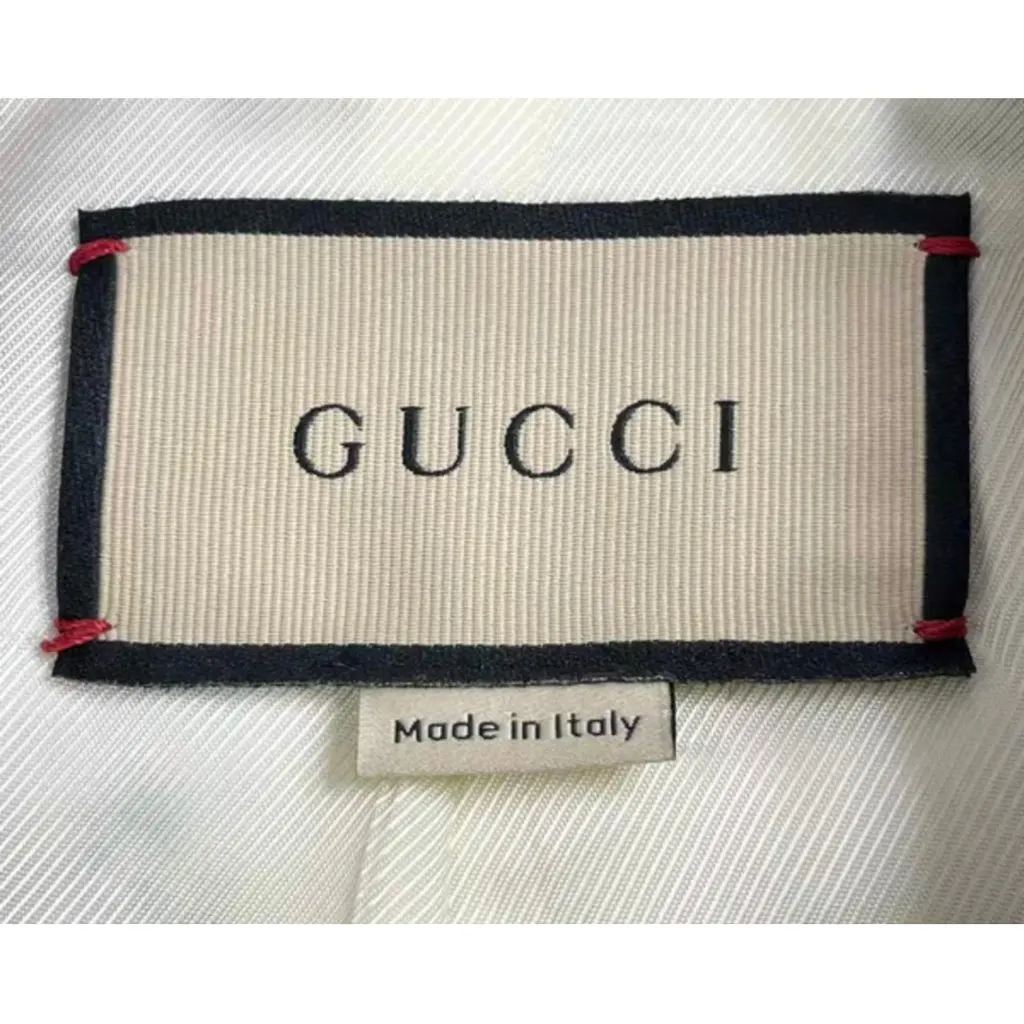 Gucci Wool Coat MultiColor Wool Very good - Model View