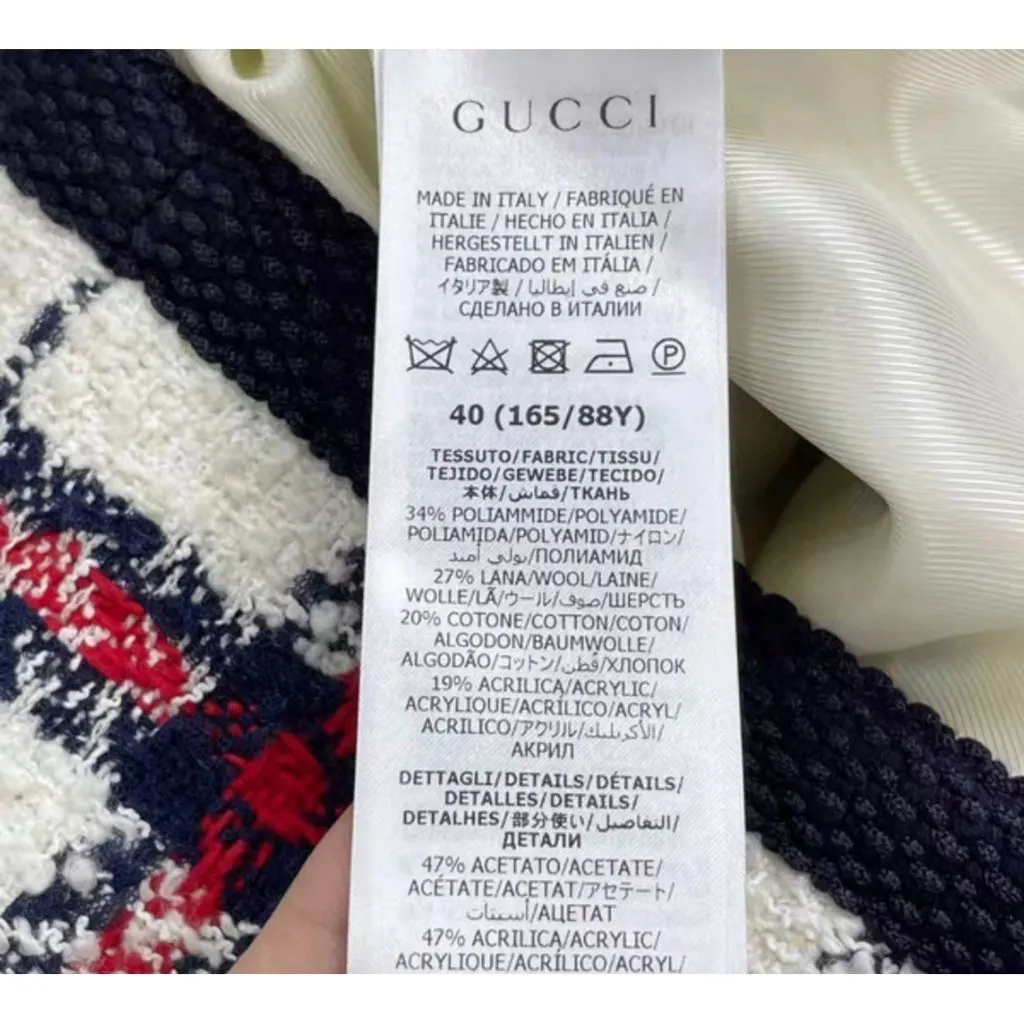 Gucci Wool Coat MultiColor Wool Very good - Box View