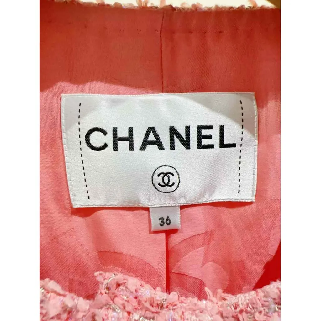 Chanel La Petite Veste Noire Tweed Jacket MultiColor Tweed Very good - Inside View