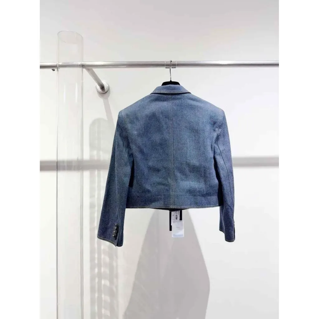 Saint Laurent Cotton Jacket MultiColor Cotton Never worn, with tag - Back View