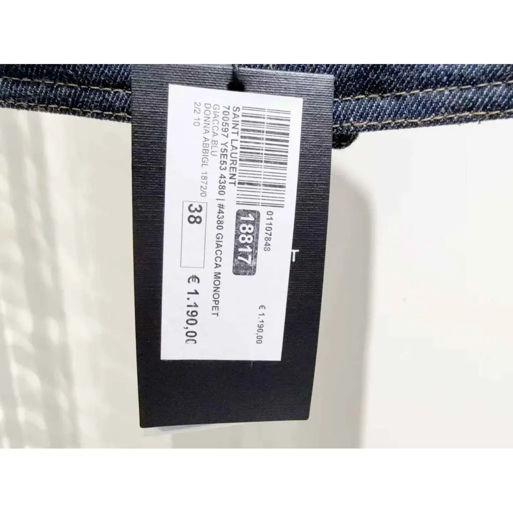 Saint Laurent Cotton Jacket MultiColor Cotton Never worn, with tag - Model View