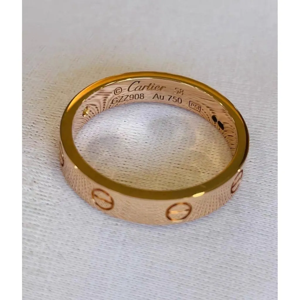 Cartier Love Pink Gold Ring MultiColor Very good - Inside View