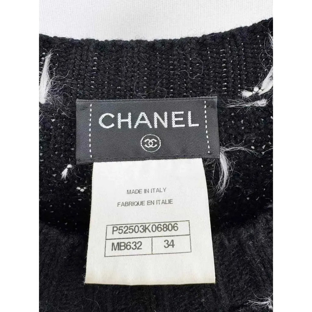 Chanel Wool Dress MultiColor Wool Very good - Back View