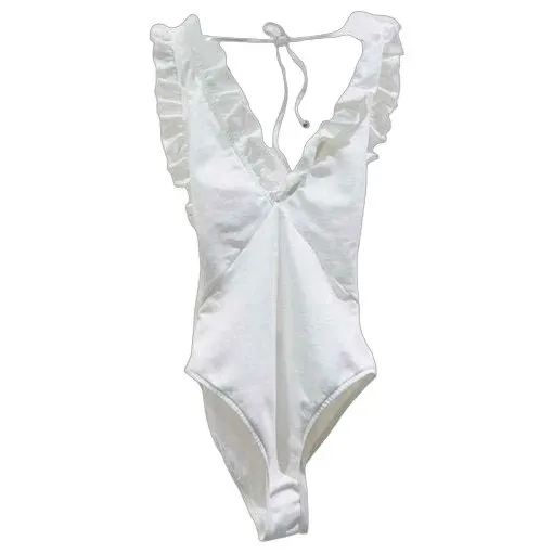 Chanel White Cotton Top White Cotton Very good - Front View