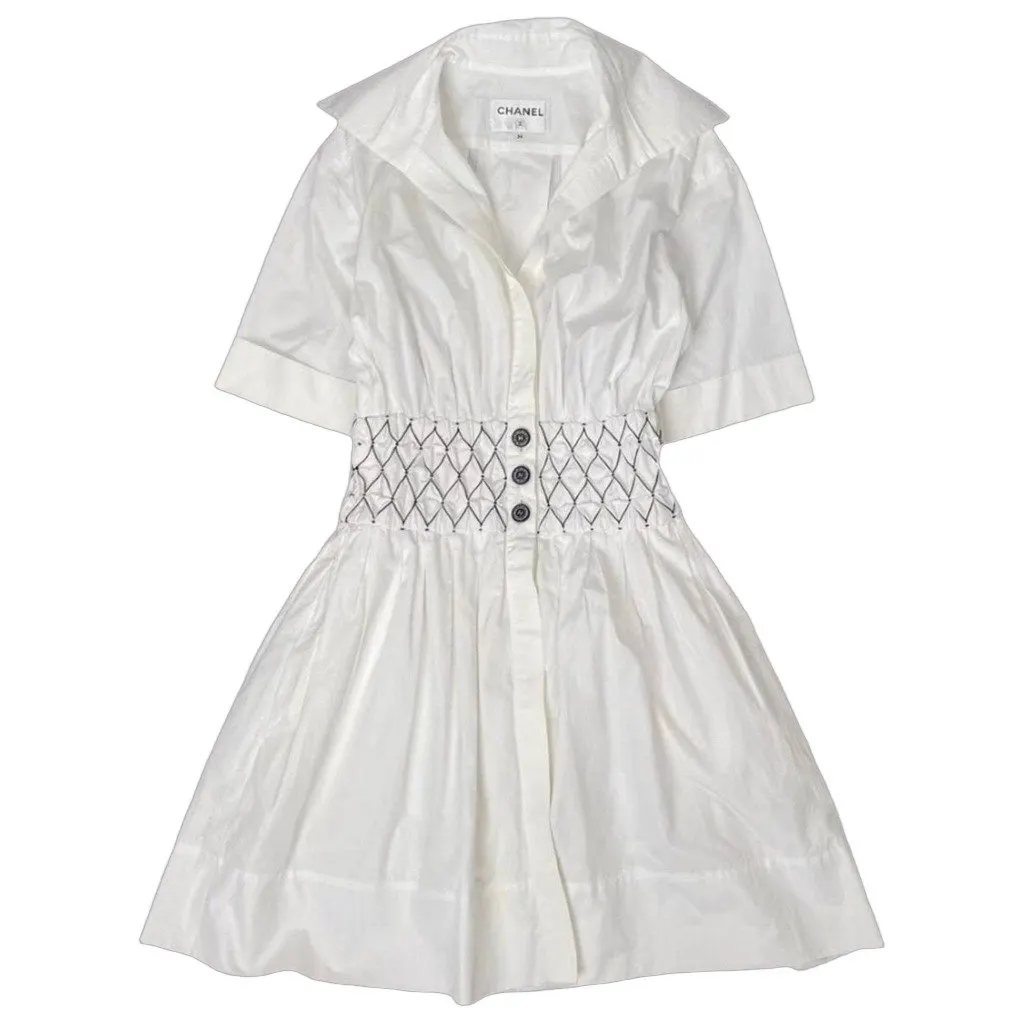 Chanel Cotton Dress MultiColor Cotton Very good - Front View