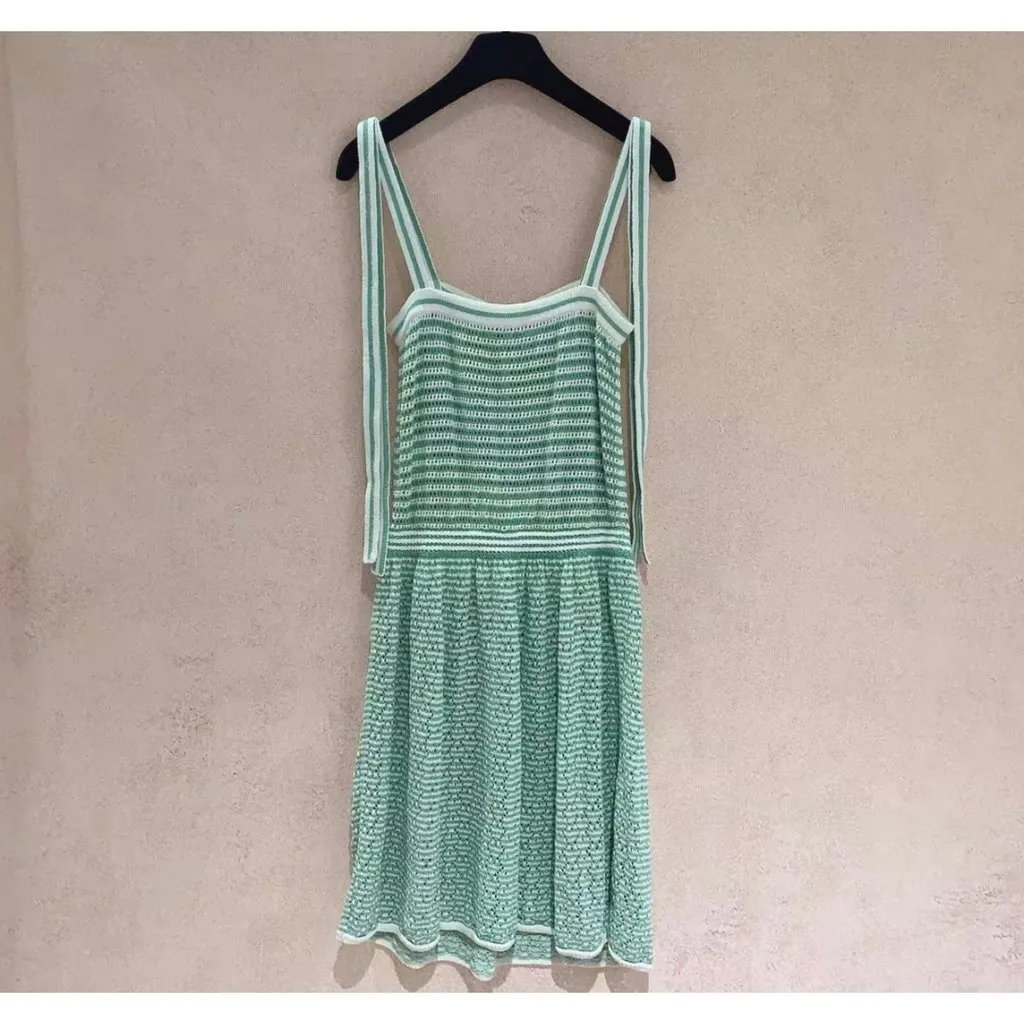 Chanel Cotton Dress MultiColor Cotton Very good - Back View