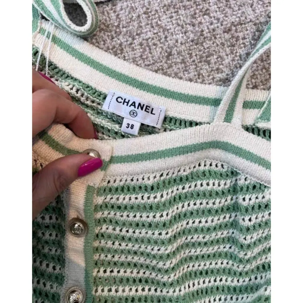 Chanel Cotton Dress MultiColor Cotton Very good - Model View