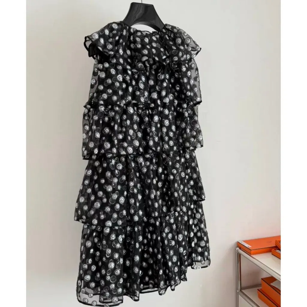 Celine Polyamide Dress MultiColor Polyamide Very good - Back View