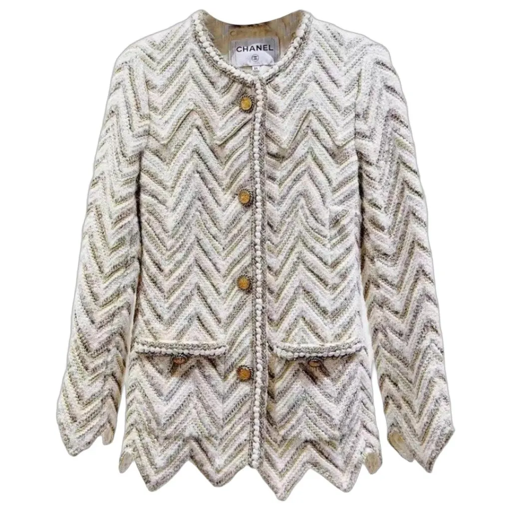 Chanel La Petite Veste Noire Wool Jacket MultiColor Wool Very good - Front View