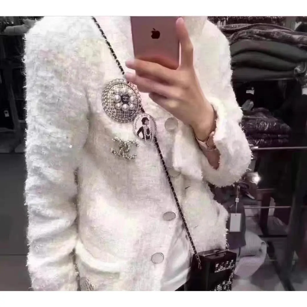 Chanel La Petite Veste Noire Tweed Jacket MultiColor Tweed Very good - Inside View