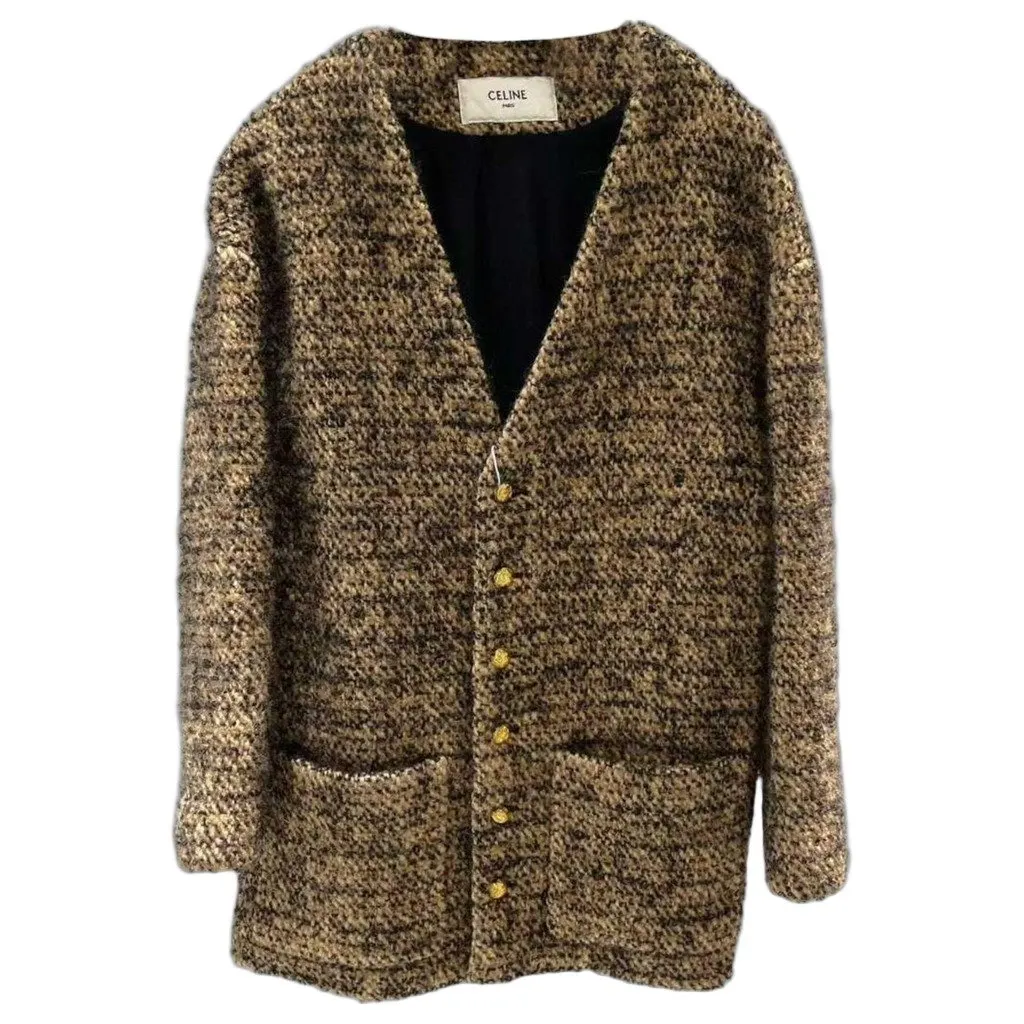 Celine Wool Jacket MultiColor Wool Very good - Front View