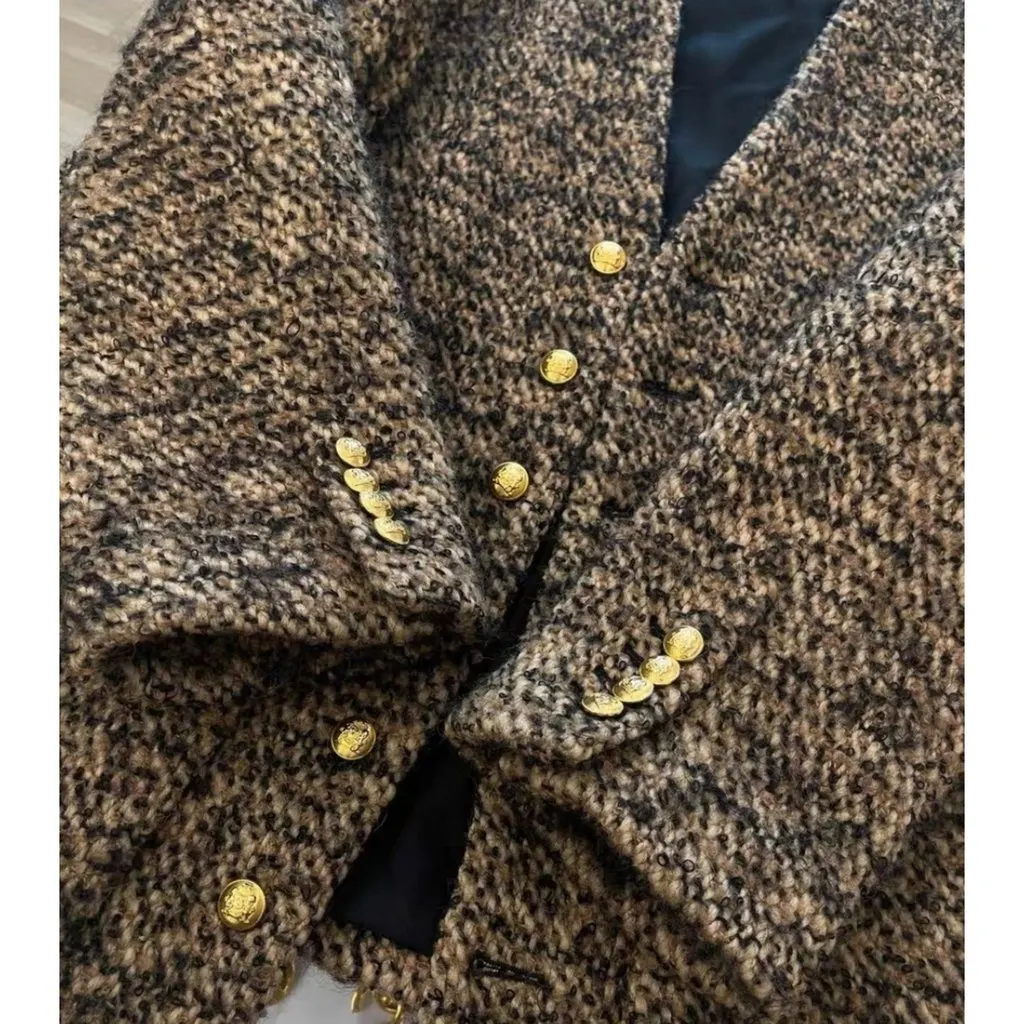 Celine Wool Jacket MultiColor Wool Very good - Model View