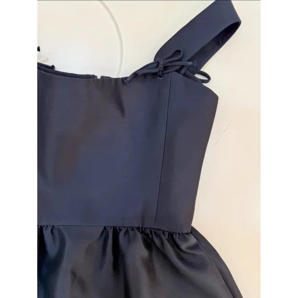 Dior Navy Wool Dress Navy Wool Very good - Back View