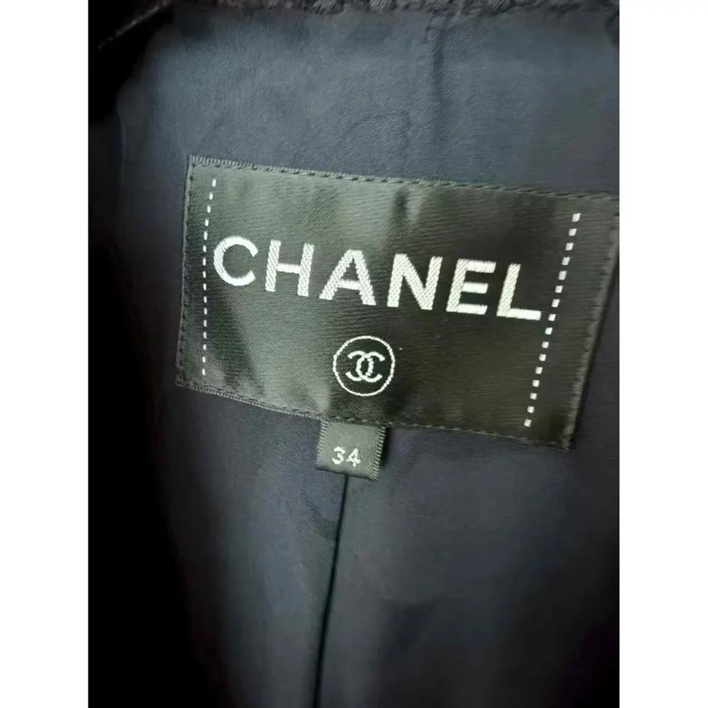 Chanel La Petite Veste Noire Tweed Jacket MultiColor Tweed Very good - Back View