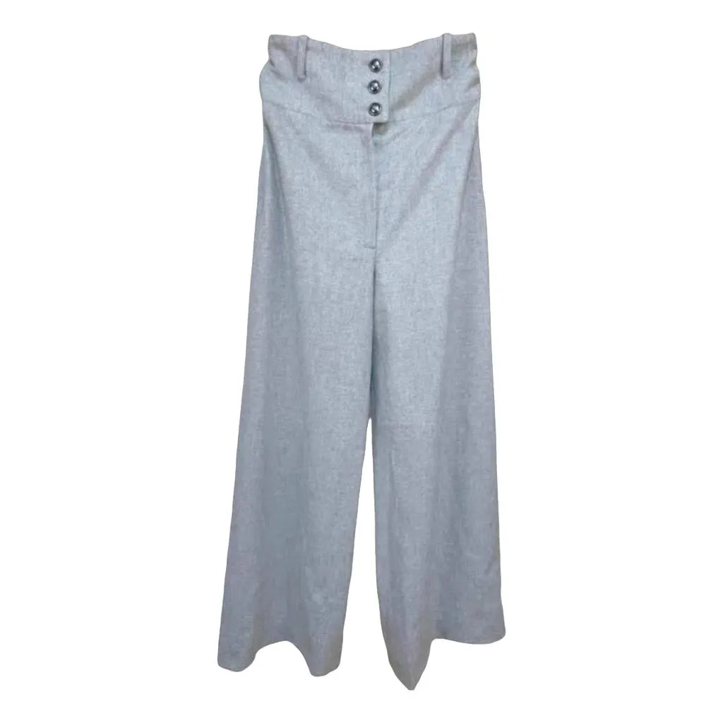 Chanel Wool Trousers MultiColor Wool Very good - Front View