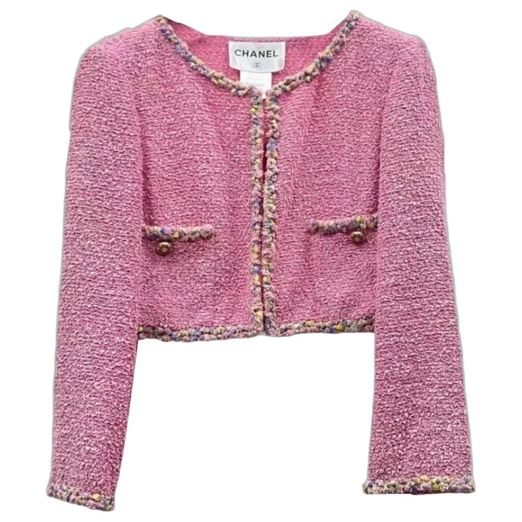 Chanel La Petite Veste Noire Tweed Jacket MultiColor Tweed Very good - Front View