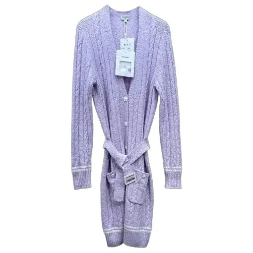 Chanel Purple Viscose Dress Purple Viscose Never worn, with tag - Front View