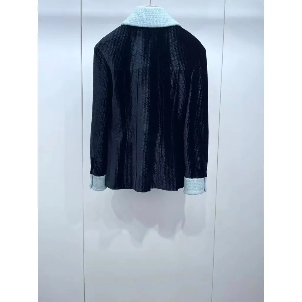Chanel La Petite Veste Noire Velvet Jacket MultiColor Velvet Never worn, with tag - Back View