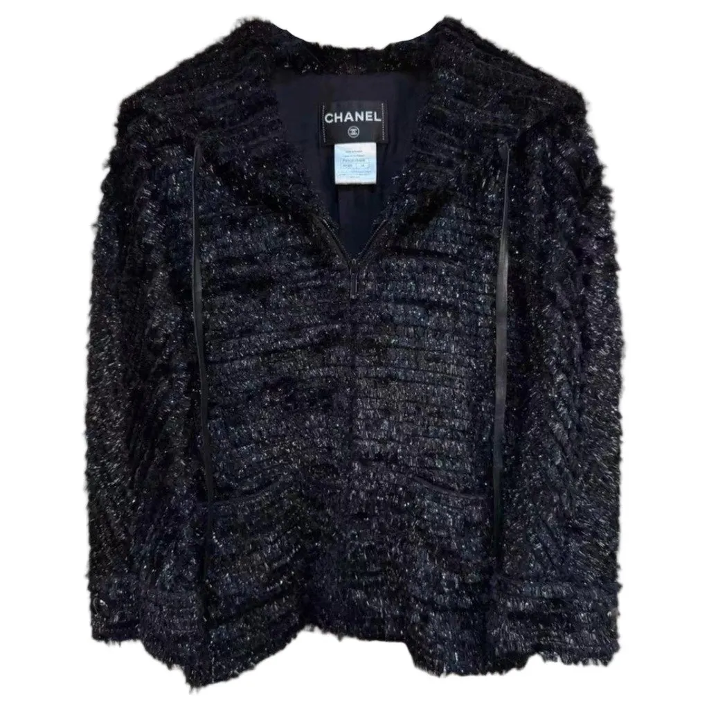 Chanel La Petite Veste Noire Black Polyamide Jacket Black Polyamide Very good - Front View