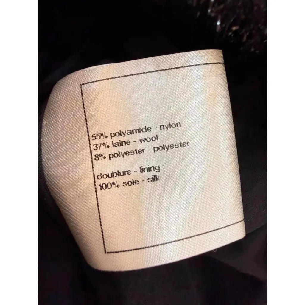 Chanel La Petite Veste Noire Black Polyamide Jacket Black Polyamide Very good - Box View