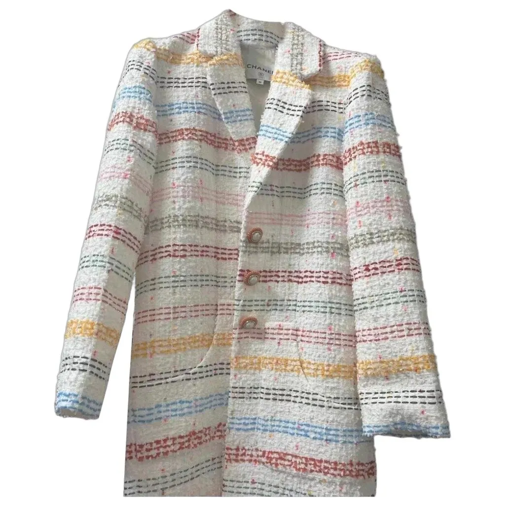 Chanel La Petite Veste Noire Tweed Jacket MultiColor Tweed Very good - Front View