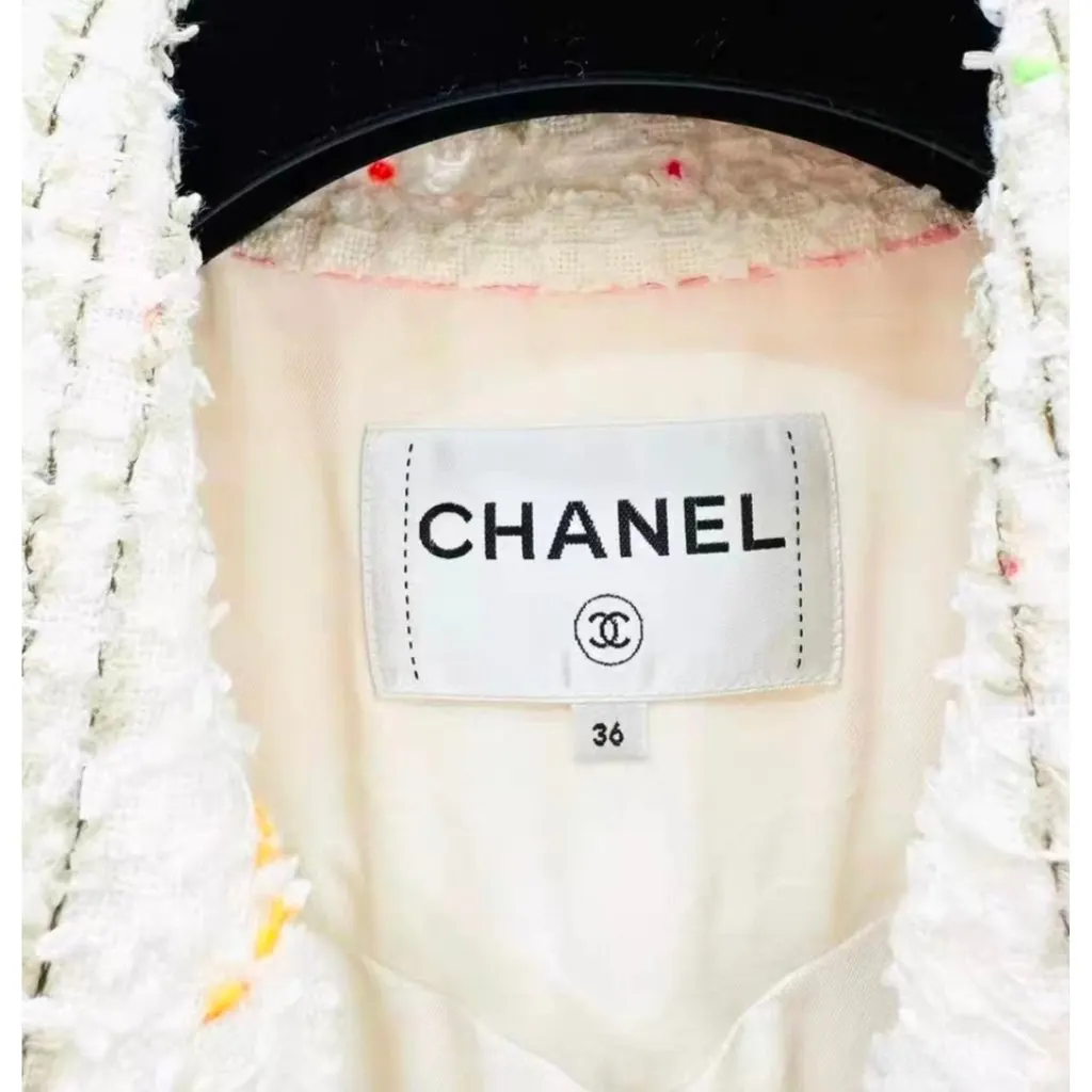 Chanel La Petite Veste Noire Tweed Jacket MultiColor Tweed Very good - Back View