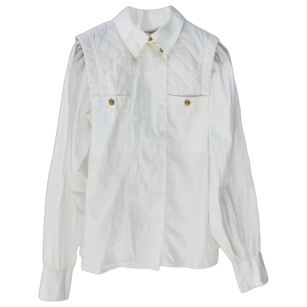 Chanel White Cotton Top White Cotton Very good - Front View