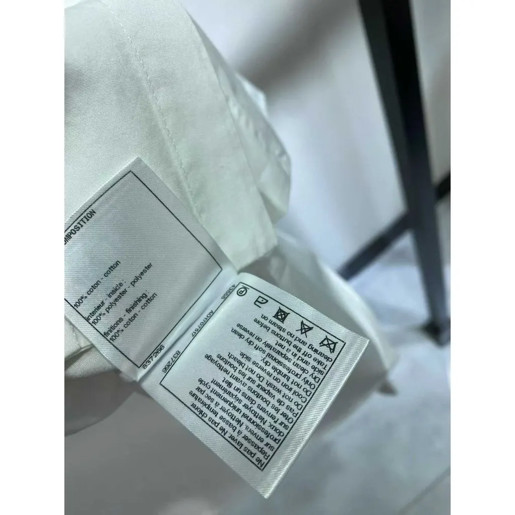 Chanel White Cotton Top White Cotton Very good - Inside View