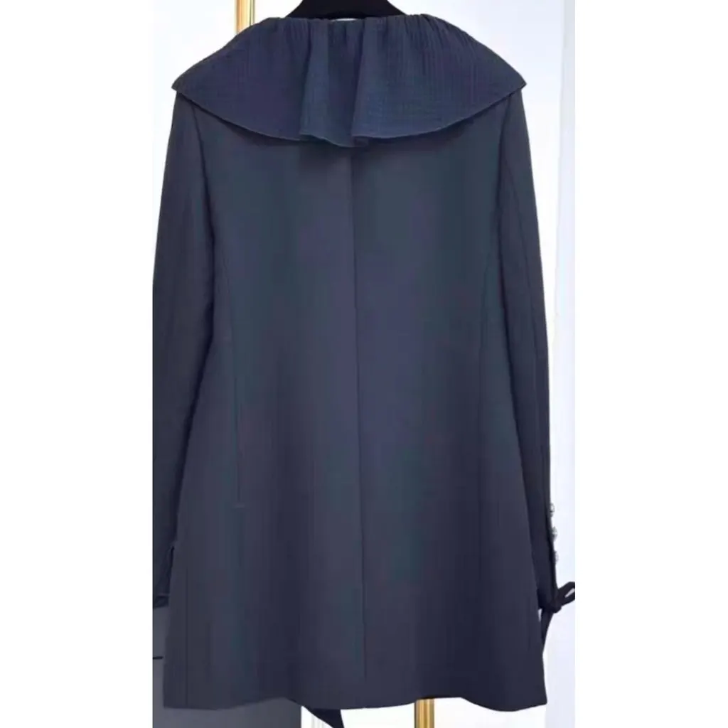 Chanel Wool Coat MultiColor Wool Very good - Back View