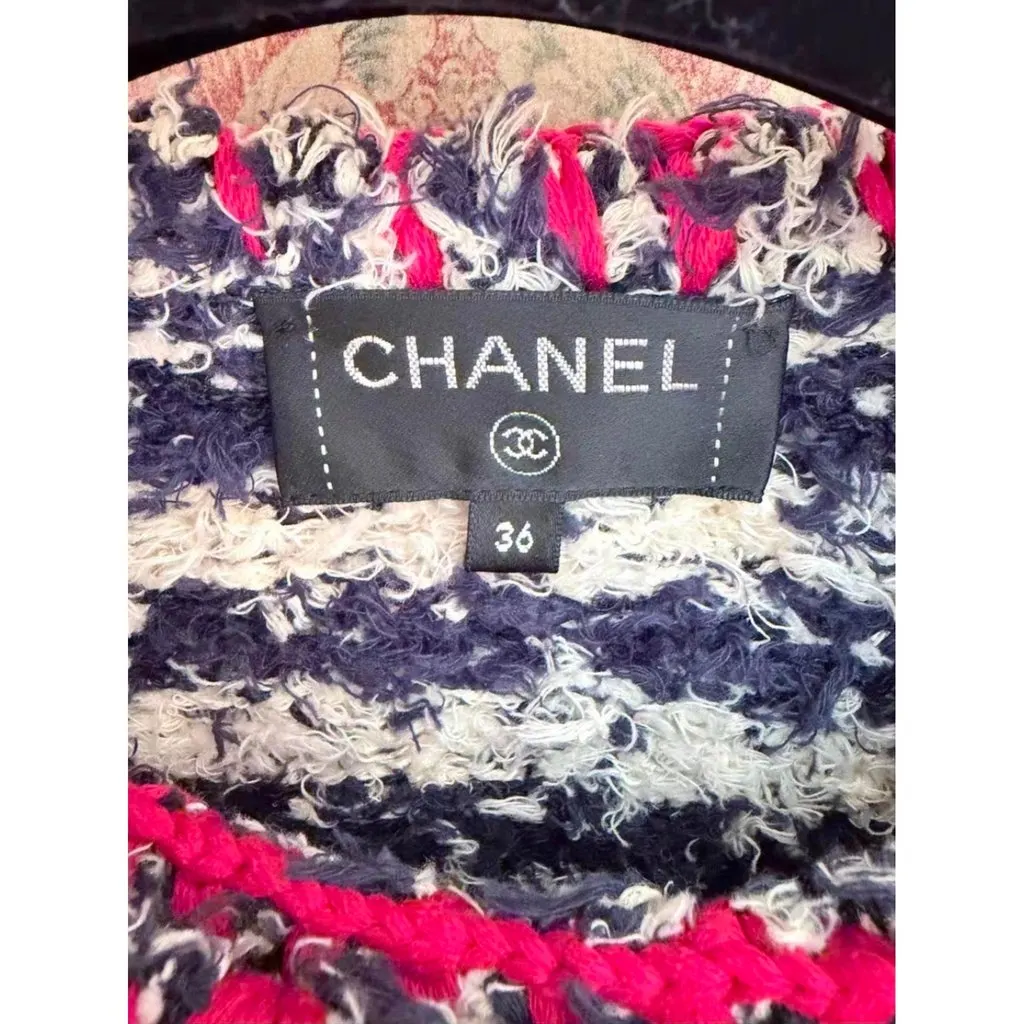 Chanel La Petite Veste Noire Linen Jacket MultiColor Linen Very good - Inside View