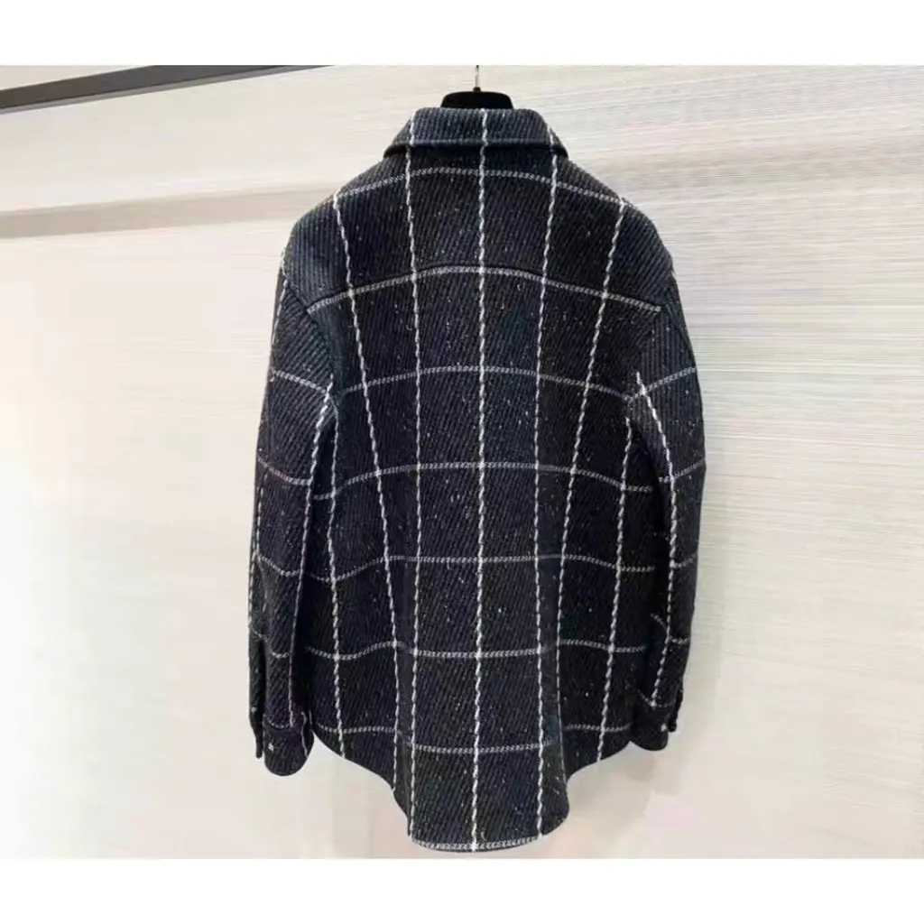 Dior Bar Black Wool Jacket Black Wool Very good - Back View