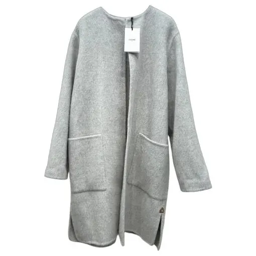 Celine Wool Coat MultiColor Wool Never worn, with tag - Front View
