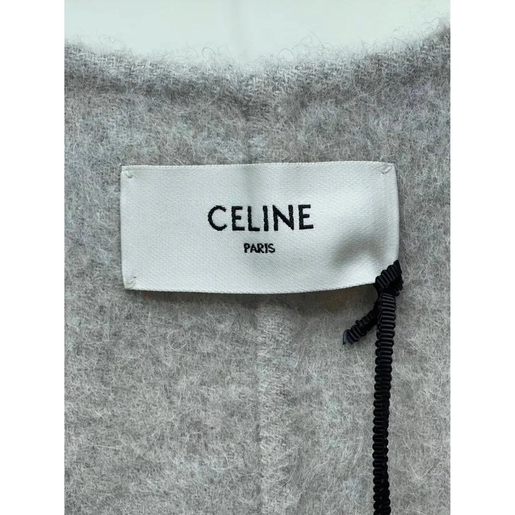 Celine Wool Coat MultiColor Wool Never worn, with tag - Model View