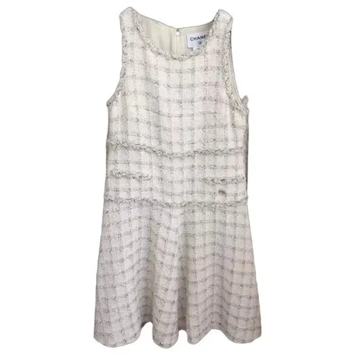 Chanel Wool Dress MultiColor Wool Very good - Front View
