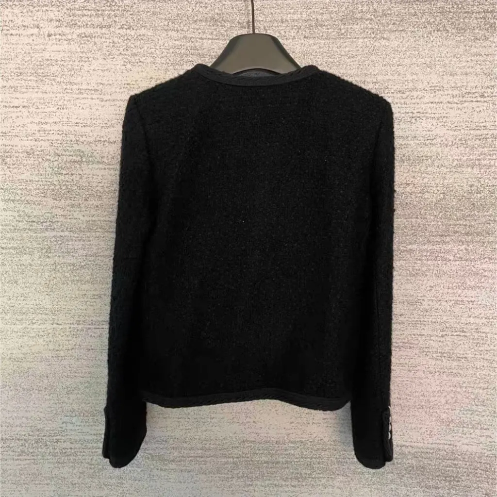Celine Black Cashmere Jacket Black Cashmere Very good - Back View