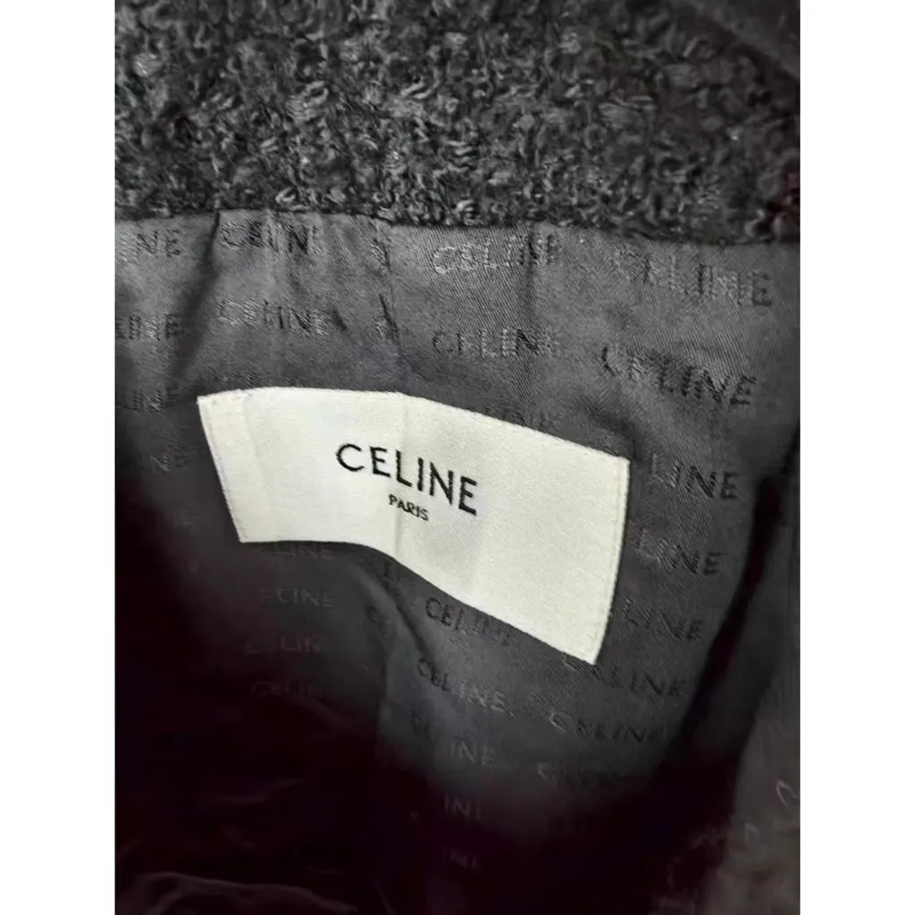 Celine Black Cashmere Jacket Black Cashmere Very good - Box View
