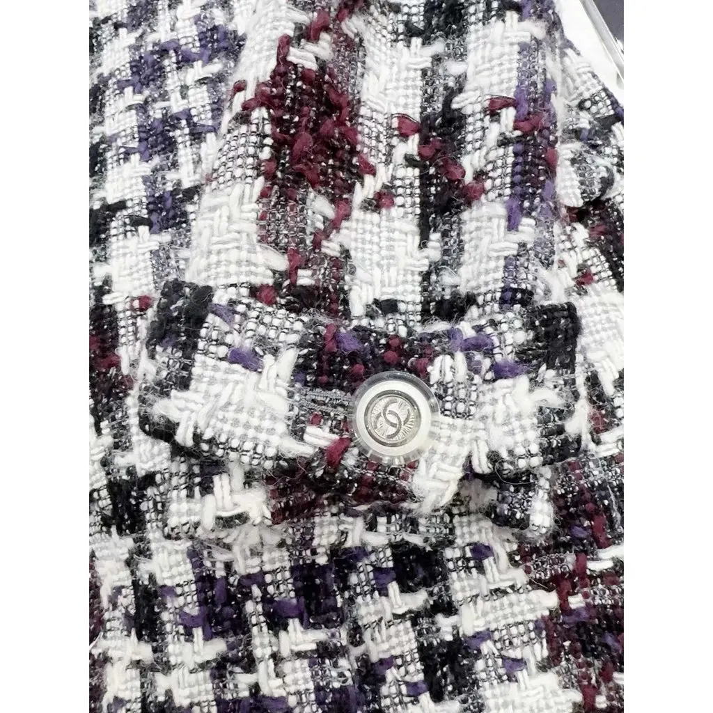 Chanel Wool Coat MultiColor Wool Very good - Inside View