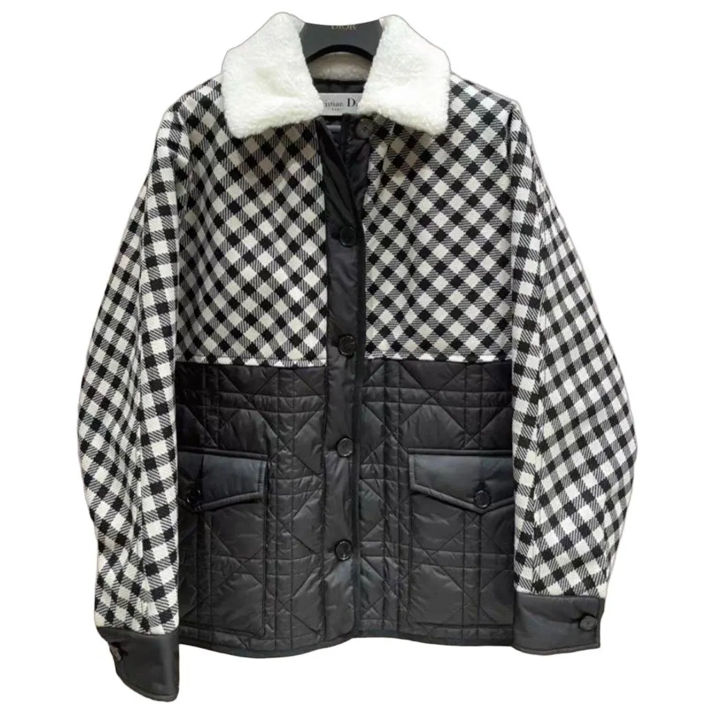 Dior Wool Coat MultiColor Wool Very good - Front View